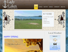 Tablet Screenshot of ladylakes.com